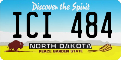 ND license plate ICI484