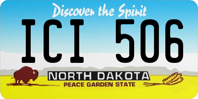 ND license plate ICI506