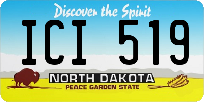 ND license plate ICI519