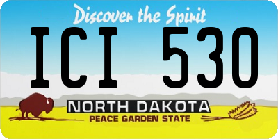 ND license plate ICI530