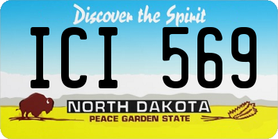 ND license plate ICI569