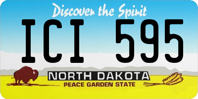 ND license plate ICI595