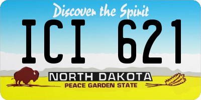 ND license plate ICI621