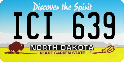 ND license plate ICI639
