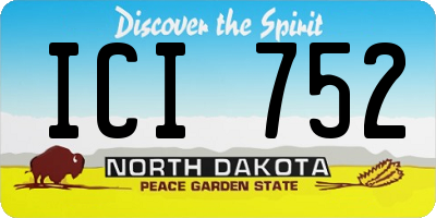 ND license plate ICI752