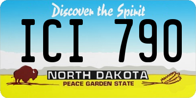 ND license plate ICI790