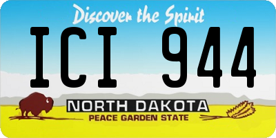 ND license plate ICI944