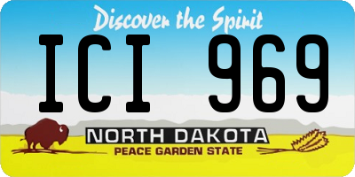 ND license plate ICI969