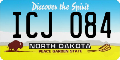 ND license plate ICJ084