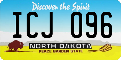 ND license plate ICJ096