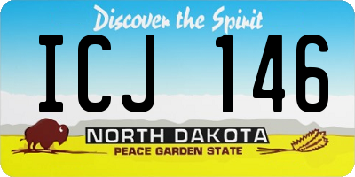 ND license plate ICJ146