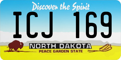 ND license plate ICJ169
