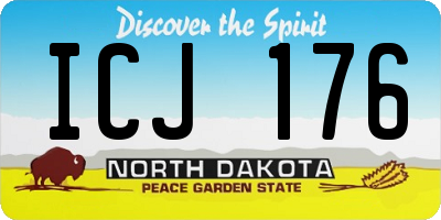 ND license plate ICJ176