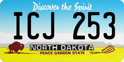 ND license plate ICJ253