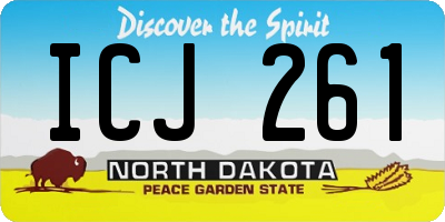 ND license plate ICJ261