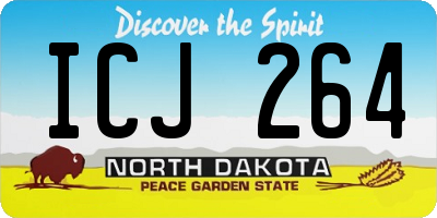 ND license plate ICJ264