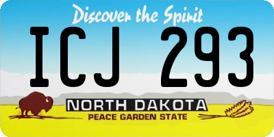 ND license plate ICJ293