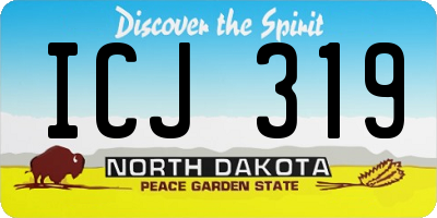 ND license plate ICJ319