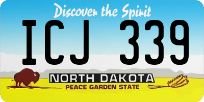 ND license plate ICJ339