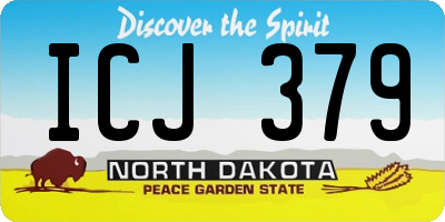 ND license plate ICJ379