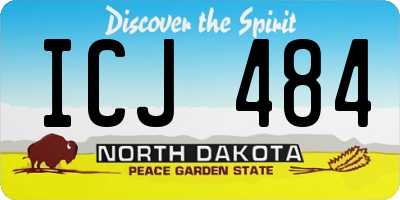 ND license plate ICJ484