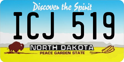 ND license plate ICJ519