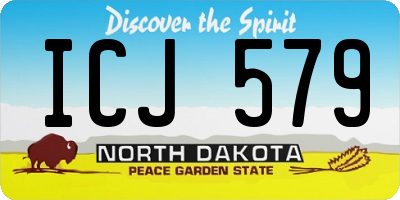 ND license plate ICJ579