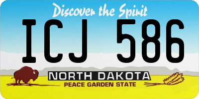 ND license plate ICJ586