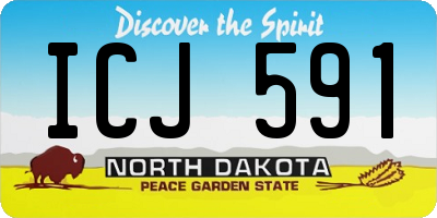 ND license plate ICJ591