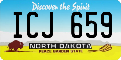 ND license plate ICJ659