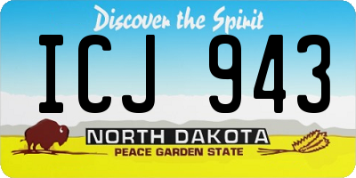 ND license plate ICJ943