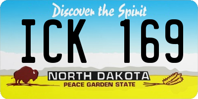 ND license plate ICK169