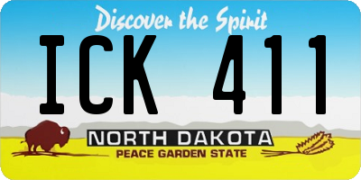 ND license plate ICK411