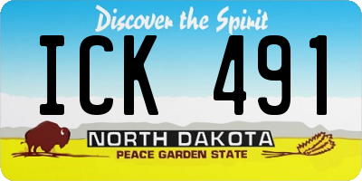 ND license plate ICK491