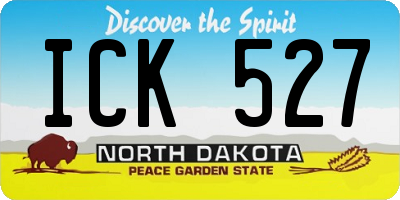 ND license plate ICK527