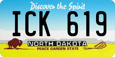 ND license plate ICK619