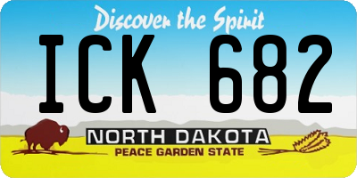 ND license plate ICK682
