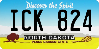 ND license plate ICK824
