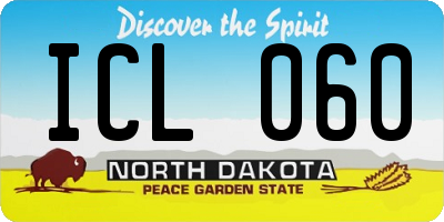 ND license plate ICL060