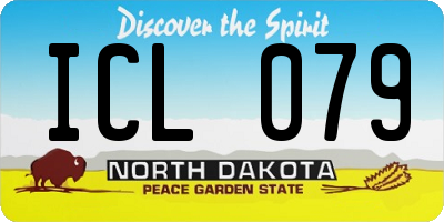 ND license plate ICL079