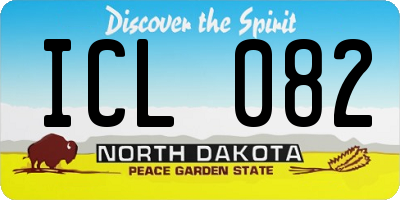 ND license plate ICL082
