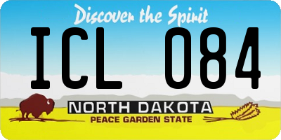 ND license plate ICL084