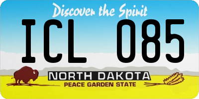 ND license plate ICL085