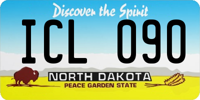 ND license plate ICL090