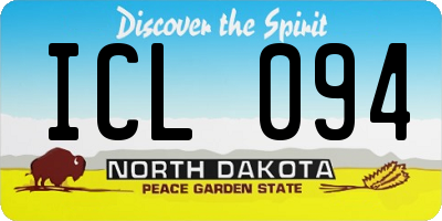 ND license plate ICL094