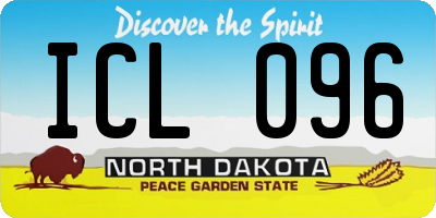 ND license plate ICL096