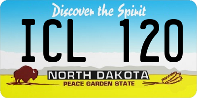 ND license plate ICL120