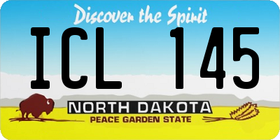 ND license plate ICL145