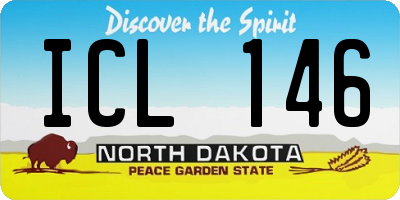 ND license plate ICL146