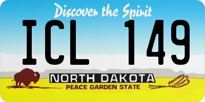 ND license plate ICL149